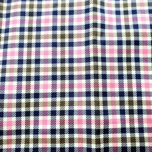 Hagen NWT Men's Large Button Up, Pink Plaid - Picture 5 of 6